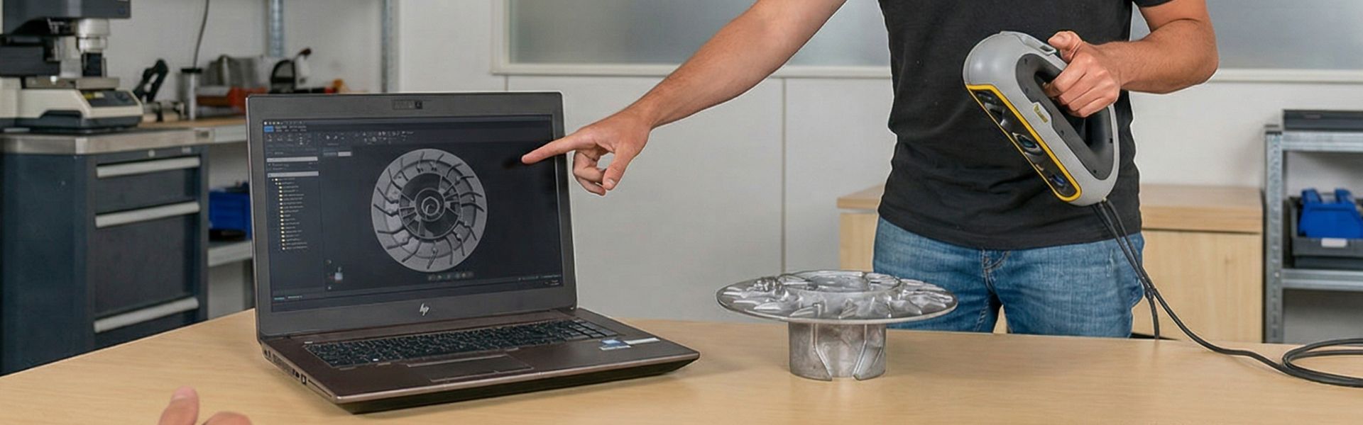 Escaneo 3D Industrial y Digitalización a CAD